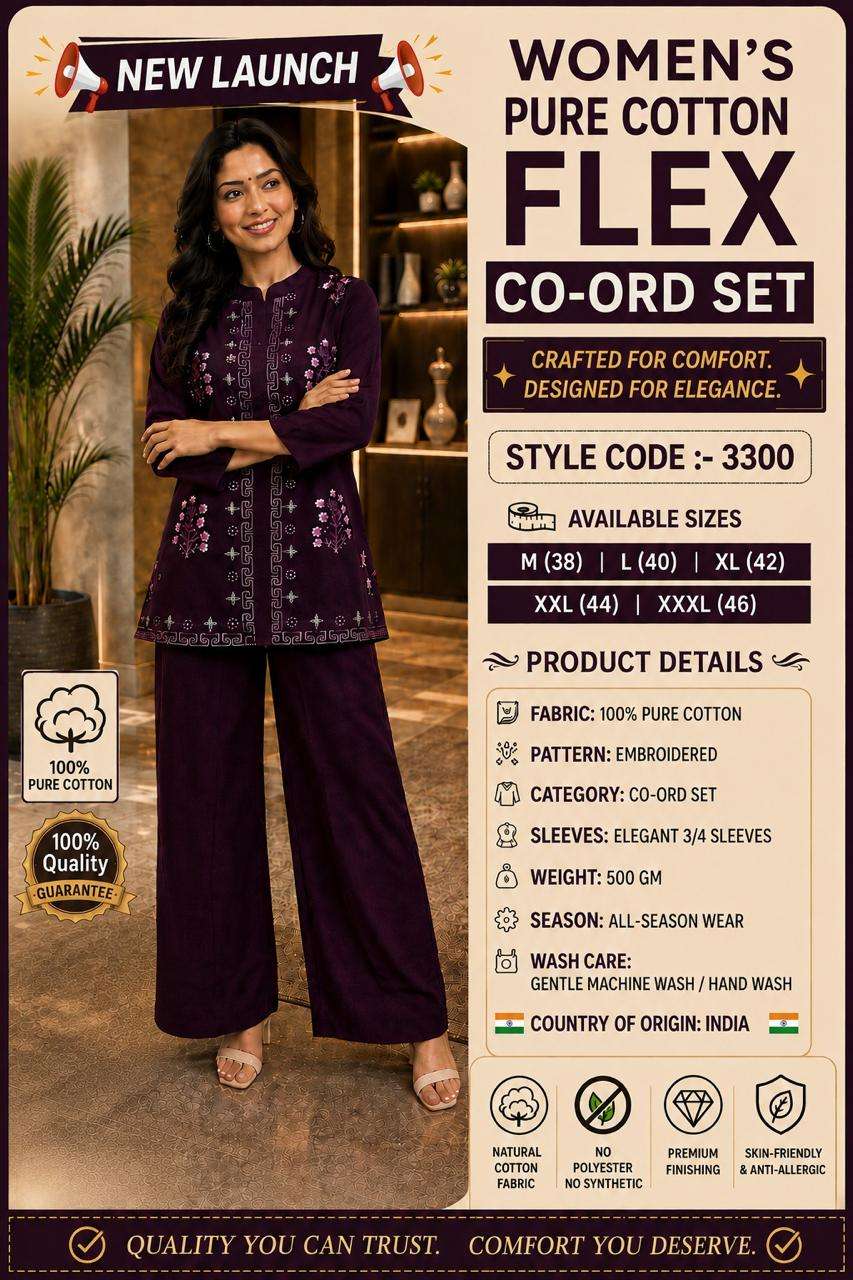 3300 INDO WESTERN 2 PIECE TOP AND BOTTOM FOR GIRL CORD SET DAILY SHOP SUPPLIER